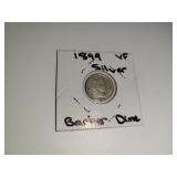 1899 Silver Barber Dime