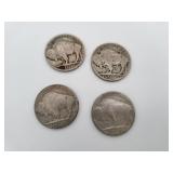 4 Buffalo Nickels