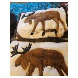 2 Large Alpaca Pillows (need repair)