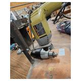 Homemade drill press & drill
