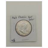1963-D Franklin half dollar
