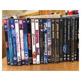 Group of DVDs