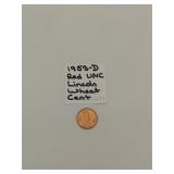 1953-D UNC red Lincoln wheat cent