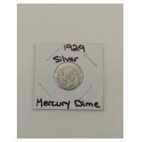 1928 silver Mercury dime