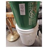 2 Five Gallon Food Grade Buckets with Screw on lid