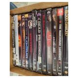 Group of DVDs