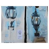 2 Matching Cast Aluminum Outdoor Lantern fixtures