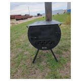 1/2 Barrel Camp Stove -Cylinder stoves Cedar City