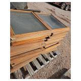 Vintage Screens in Square wooden frames