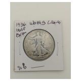 1936-S Walking Liberty half dollar