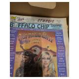Box of local news papers etc