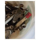 Bucket of Sprinkler Winterization Quick Couplers