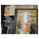 4 Metal Signs UMetallic, Ruger, P Cart, Winchester