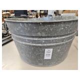 Galvanized tub