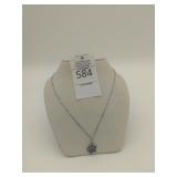 Sterling Silver paw print necklace