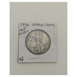 1936-D Walking Liberty half dollar