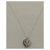 10K gold heart 'I love you' Necklace