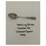 Sterling silver Chadron NE collector spoon, 1892