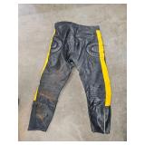 Motorcycle pants - leather and padded