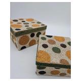 Cute Beaded nesting memory boxes
