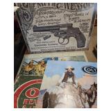4 Metal Signs - Colt & Smith &Wesson