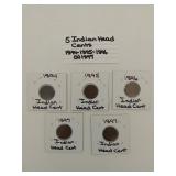 5 Indian Head cents