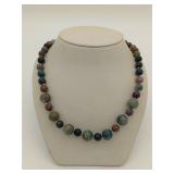 6-14mm multicolor Picasso jasper necklace, 18'