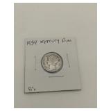 1934 Mercury dime