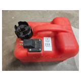 Molded plastic Outboard fuel tank w/quick connects