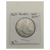 1963-D Franklin half dollar