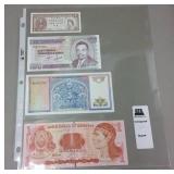 UNCIRCULATED FOREIGN BANK NOTES