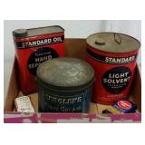 PETROLIANA - VINTAGE STANARD OIL & ZEROLENE TINS PETROLIANA - VINTAGE STANARD OIL & ZEROLENE TINS