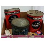 PETROLIANA - VINTAGE STANARD OIL & ZEROLENE TINS