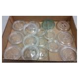 GLASS CANNING JAR LIDS GLASS CANNING JAR LIDS
