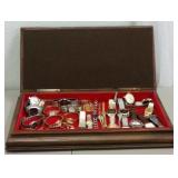 WRIST WATCHES & PARTS IN STORAGE BOX