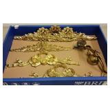 VICTORIAN BRASS PICTURE TOPPERS & TROLLY BELL VICTORIAN BRASS PICTURE TOPPERS & TROLLY BELL