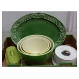 PLATTER, CRATE & BARREL MIXING BOWLS +++