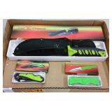 NEW TAC-XTREME POCKET KNIVES & 12" BOWIE W/ SHEATH NEW TAC-XTREME POCKET KNIVES & 12" BOWIE W/ SHEATH