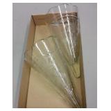 PAIR ANTIQUE CUT GLASS AUTO VASES (c1895-1920) PAIR ANTIQUE CUT GLASS AUTO VASES (c1895-1920)