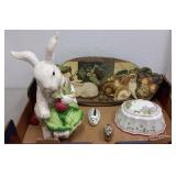 RABBIT FIGURINE, PLAQUE & PAPERWEIGHTS