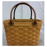 2001 LONGABERGER MEDIUM BOARDWALK BASKET W/ LINER 2001 LONGABERGER MEDIUM BOARDWALK BASKET W/ LINER