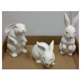 1982 FITZ & FLOYD PORCELAIN RABBITS 1982 FITZ & FLOYD PORCELAIN RABBITS