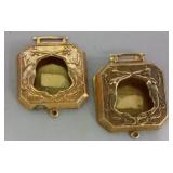 (2)  ANTIQUE TINTYPE PENDANT PICTURE FRAMES