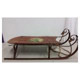 ANTIQUE WABASH STEEL FRAMED SLED ANTIQUE WABASH STEEL FRAMED SLED