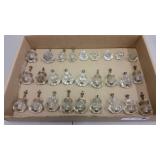 (27)  ANTIQUE GLASS DRAWER PULLS