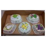 (5) FRANKLIN MINT "LE CORDON BLEU" JELLO MOLDS (5) FRANKLIN MINT "LE CORDON BLEU" JELLO MOLDS