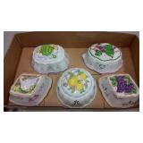 (5)  FRANKLIN MINT "LE CORDON BLEU" JELLO MOLDS