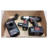 19.2v CRAFTSMAN 1/2in DRILL, (2) BATTERY & CHARGER