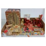 BLOCKCRAFT VILLAGE BLOCKS W/ ORIGINAL BOX BLOCKCRAFT VILLAGE BLOCKS W/ ORIGINAL BOX