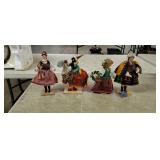 4 Hand Made Polish Dolls
